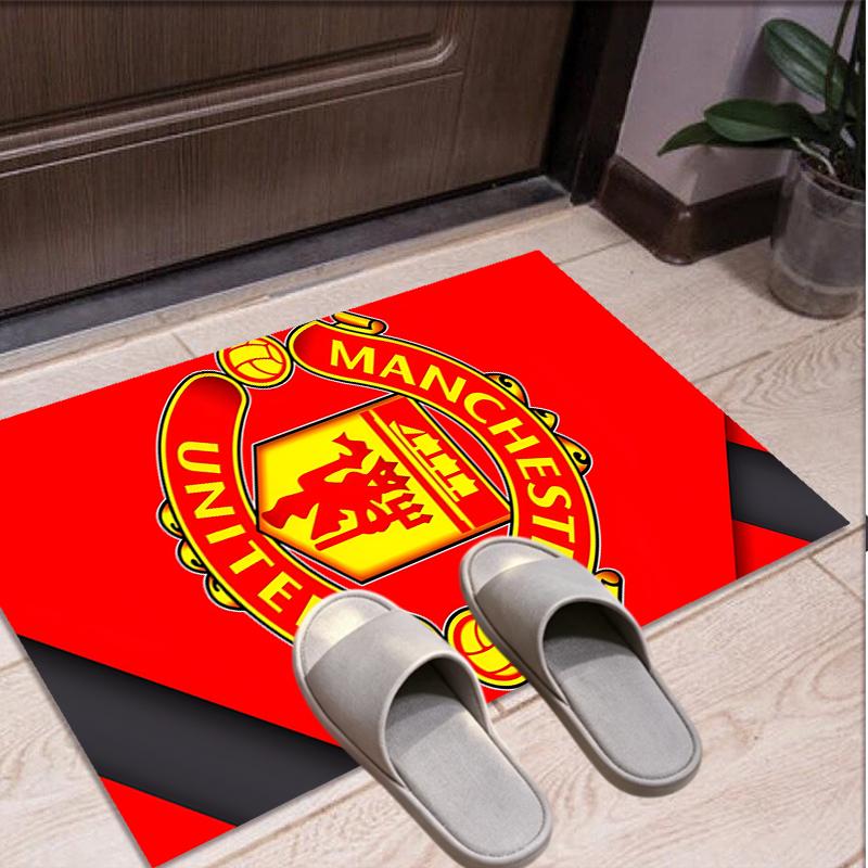 Manchester United F.C Pattern Rug, Indoor/Outdoor Mat, for Picnic, Gameroom, Bedroom, Office, Living Room, Home Decor Carpet, Birthday Gift