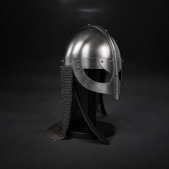Handmade Viking Norman Helmet 18 Gauge Steel Medieval Armor LARP Cosplay Knight Helmet