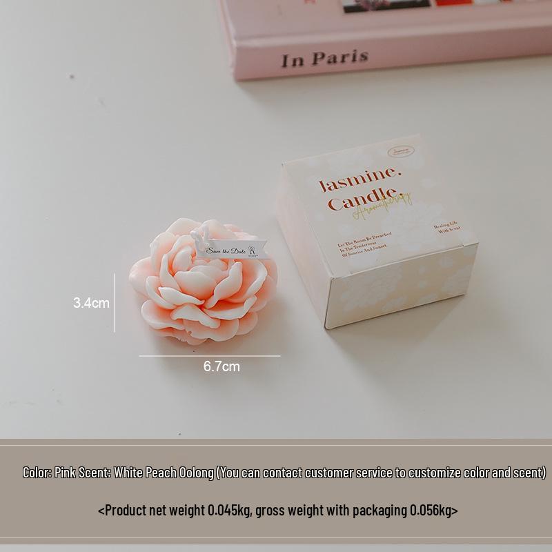 Jasmine Scented Mother's Day Souvenir Candle - Creative Handmade Wax Fragrance