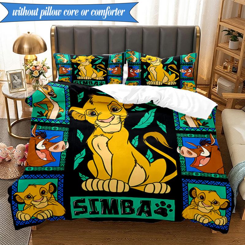 Lion king 3pcs K-pop music group Bedding set,Ideal for Bedroom, Dormitory,Including Duvet Cover And 2pcs Pillowcases,Fan gifts