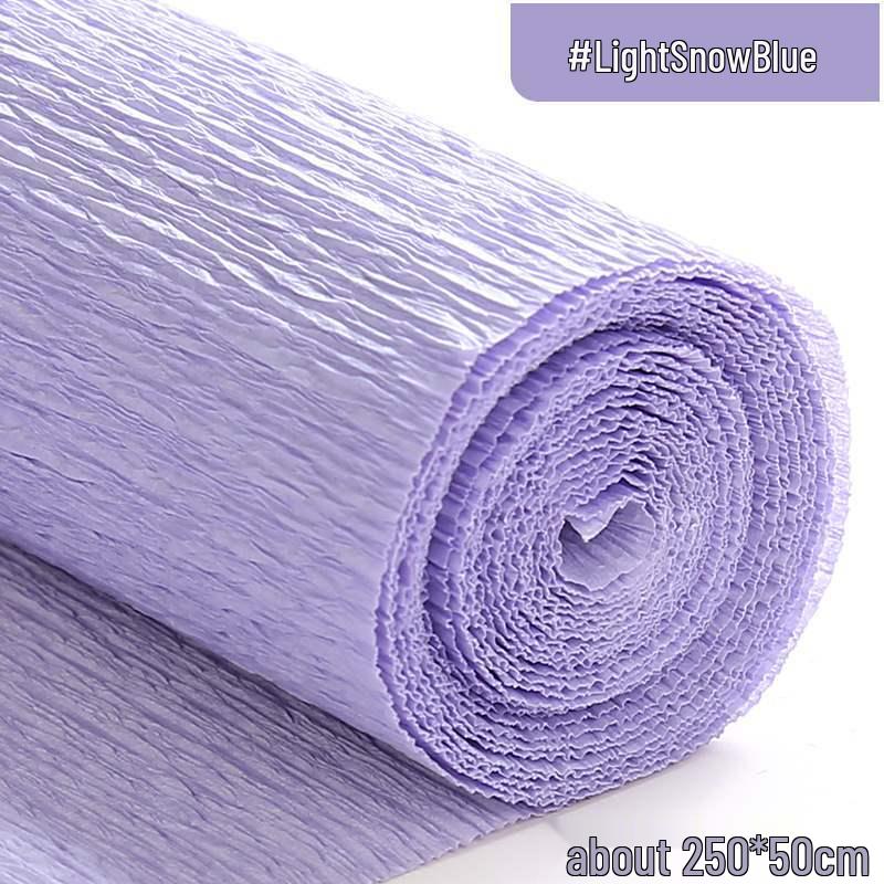 Thickened Colored Crepe Paper for DIY Flower Making: Pleated, Rolled Edge Handmade Material.