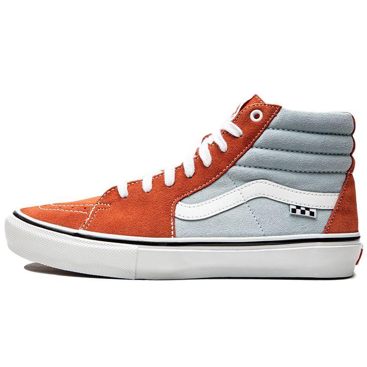 Vans Sk8 Hi High-Top Skate Shoes Unisex Sneakers Blue Orange VN0A5FCC9CQ