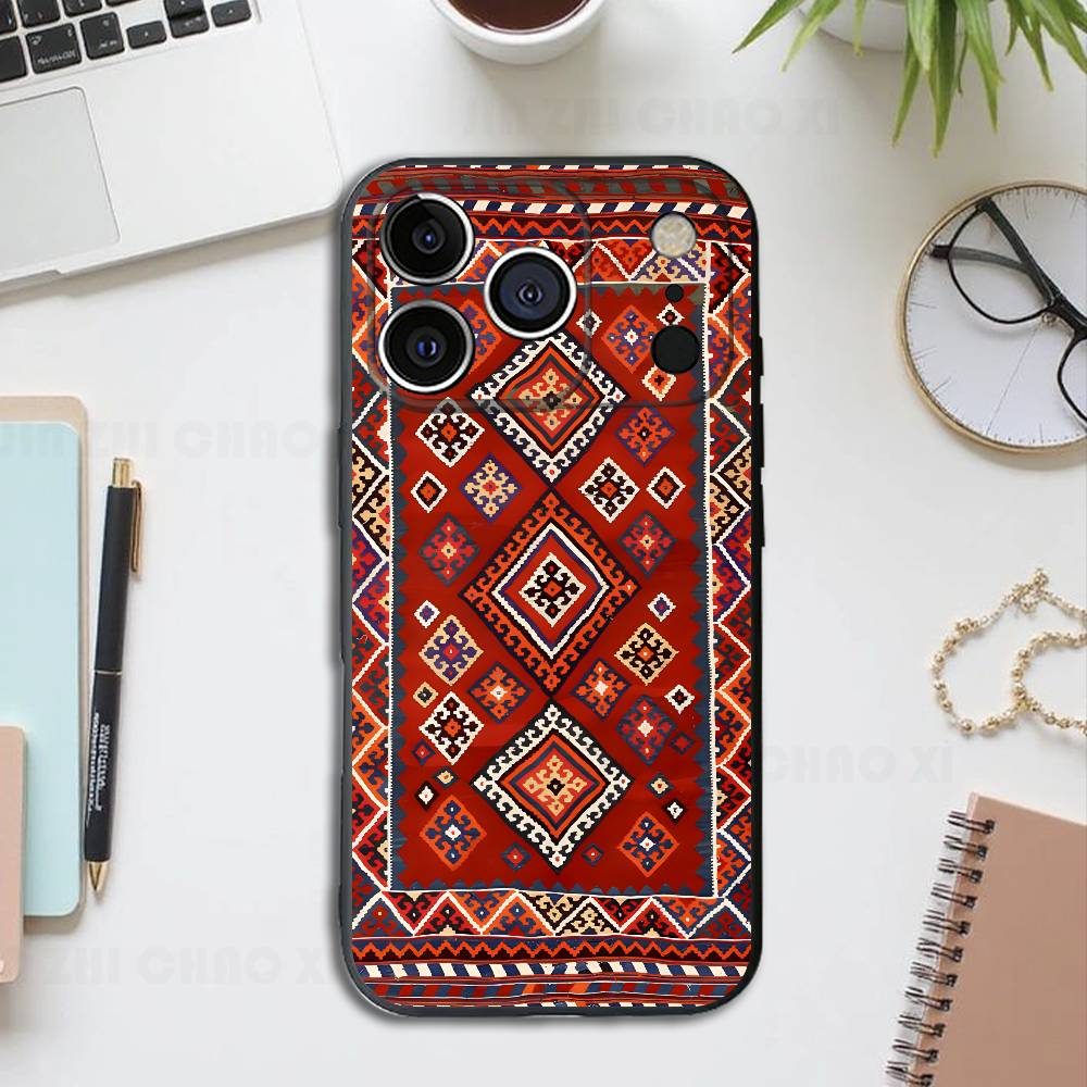 

Beautiful Carpet Silicone Phone Case For IPhone 17 16 15 14 13 12 11 X XS Plus Pro Max Shockproof Soft Cover iPhone13PROMAX