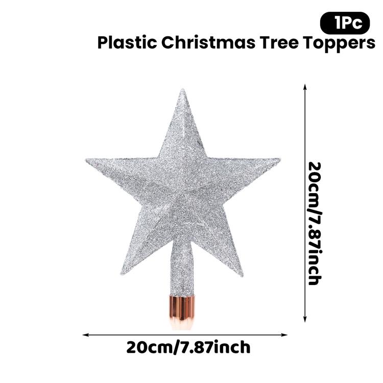 Christmas Tree Top Star Merry Christmas Decoration for Home 2026 Xmas Tree Star Ornaments Navidad Happy New Year Gift 2026