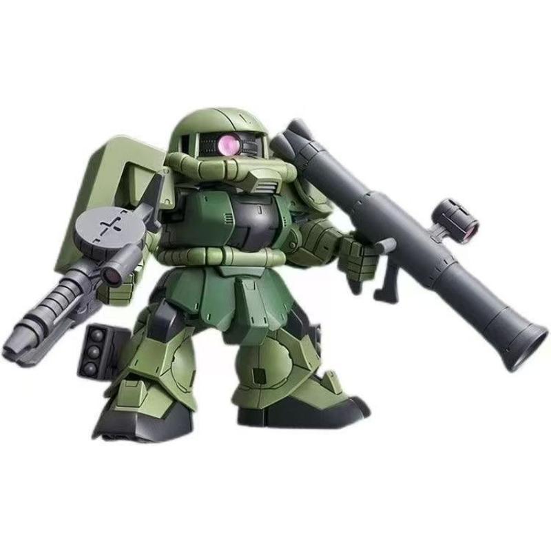 Cute Assembly Model Toy Zaku Ii Mass Production Een Version Q Version Mobile Suit Robot Model Kit for Ages 8 And Above Gift