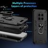 For Honor Magic7 Pro 5G Case PC+TPU Drop Defend Phone Cover with Ring Kickstand