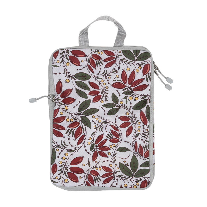 4Pcs/set Creative Printed Compression Packing Cubes Organizer Set Lightweight Travel Suitcase Clothes Storage Bags