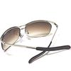 Silver and brown square sunglasses for Perfect for a or savvy Available in and Available in and thin metal Available in a variety of sizes and