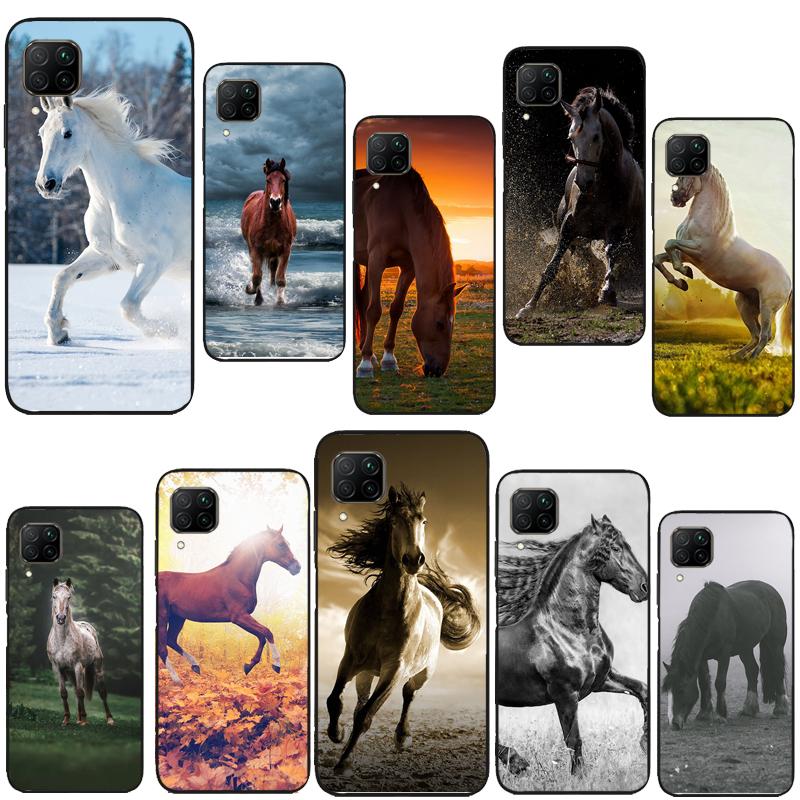 Horse Animal Case For Huawei P60 P40 P20 P30 Pro Nova 5T 9 P Smart Honor X8 X9a 50 70 Magic 5 Lite Cover
