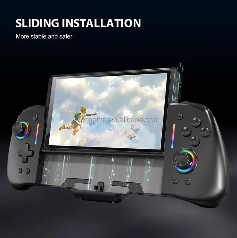 YS45 Game Gamepad Six Axis Joystick Touch Button Switch Wireless BT RGB Color Light Retro Video Handheld Games Controller