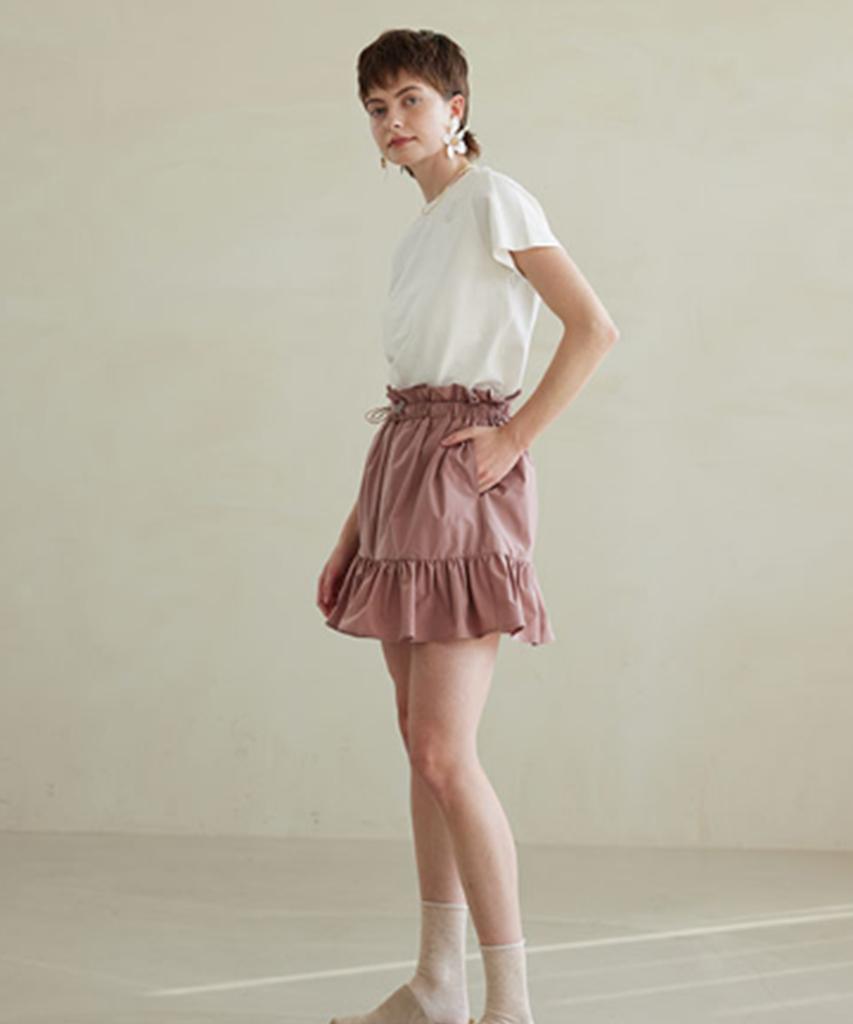 Poete Giselle Windbreaker Skirt - Pink