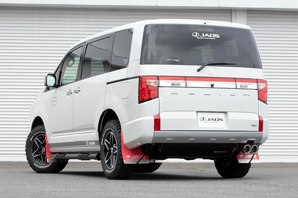 Jaos Mudguard III Rear Set Red for Delica Diesel B621306R D5 19+