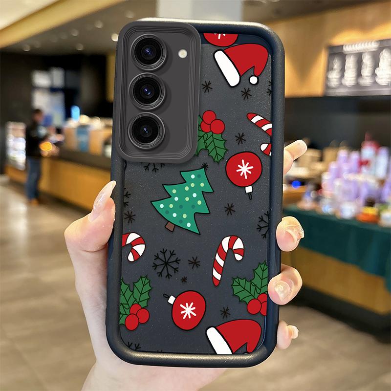 Christmas Pattern Phone Case For Samsung Galaxy A35 A34 A33 A32 5G A31 A30 A24 A23 A22 A16 A12 A06 A03 M55 Soft Shockproof Cover