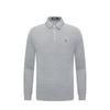 Navigare Men's Cotton Long-Sleeve Casual Polo Shirt