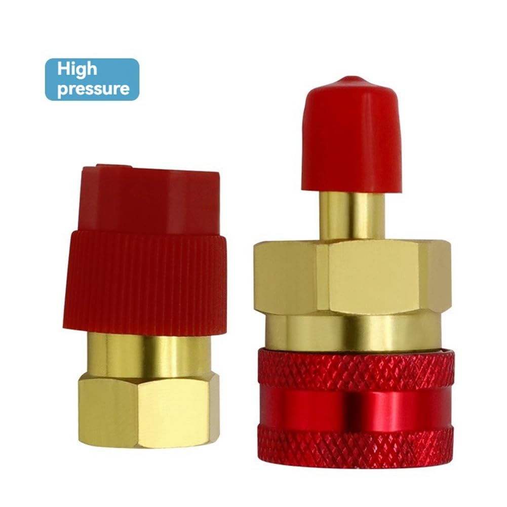 Azwamkue R1234 Adapter, R134a auf R1234 Schnellkupplung, R1234 Schnellkupplung, High-Low-Side-Umrüstsatz, R1234 Schnellkupplung