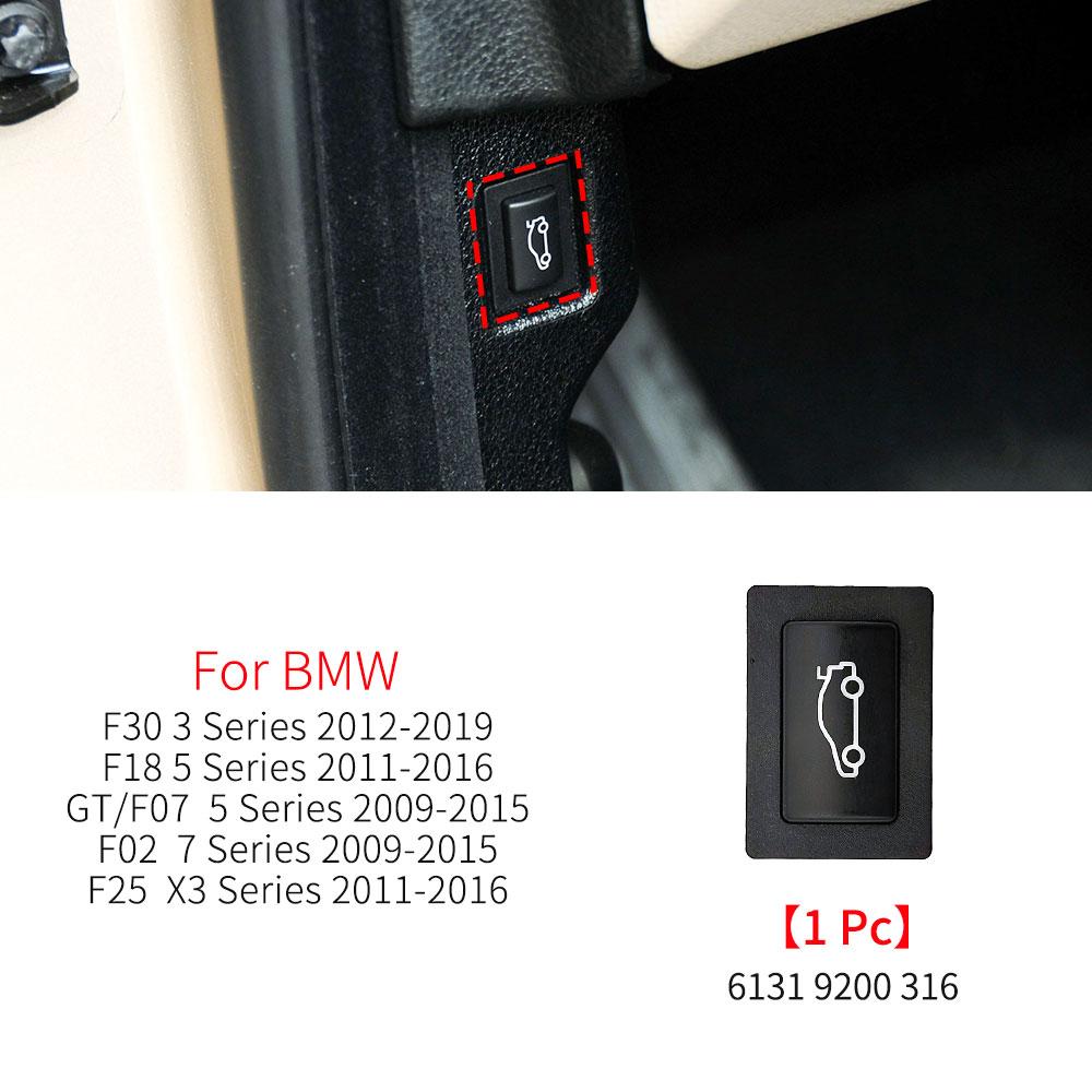 For BMW F30 F10 F11 F06 F07 F02 E84 F25 Car Tailgate Rear Trunk Lock Release Switch Button For BMW 3 5 6 7 Series X1 61319200316