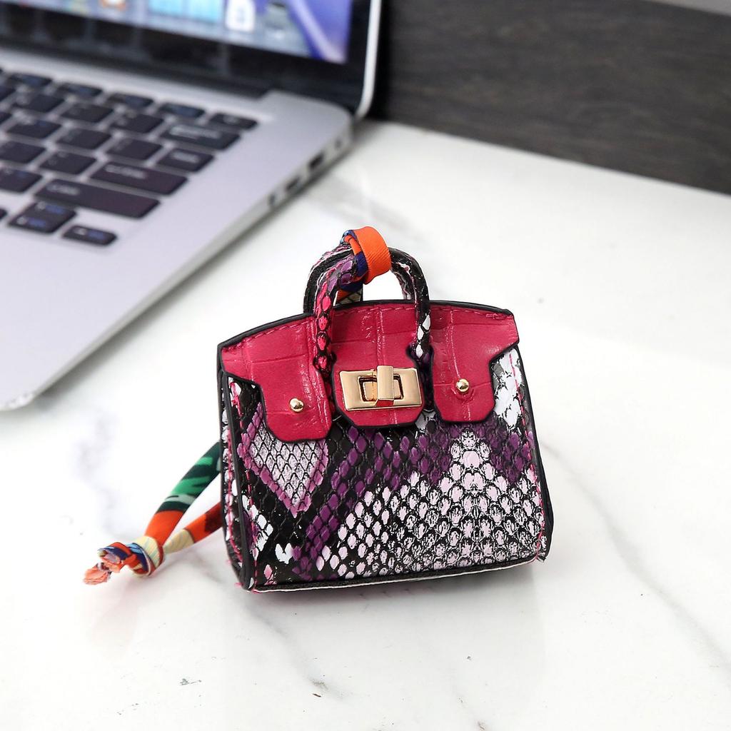 Internet-Berühmtheit neuer Aufkleber Diamant glänzend Haus Mini kleine Tasche Anhänger Kopfhörer Tasche Multifunktionale Münztasche Kreativ