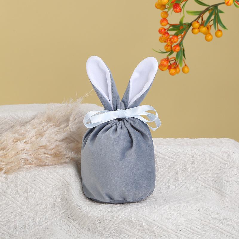 

Easter Velvet Bunny Ears Gift Box - Creative Candy Party Bag Large Bunny [Velvet] 15x13.5