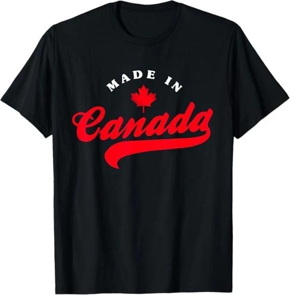 LIMITED Made in Canada Patriotic Pride Vacation Travel Canadian T-Shirt S-3XL M