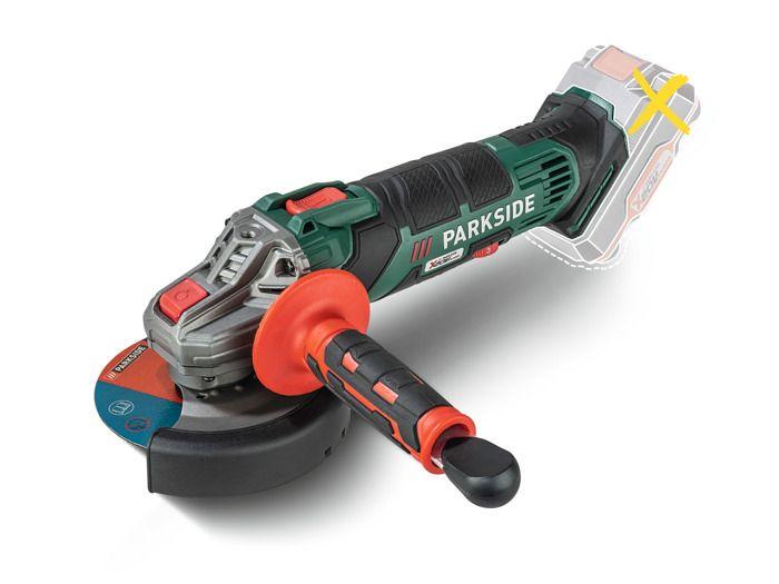 Meuleuse d'angle - PARKSIDE® - PWSA20 - 20 V - Sans fil - 125 mm
