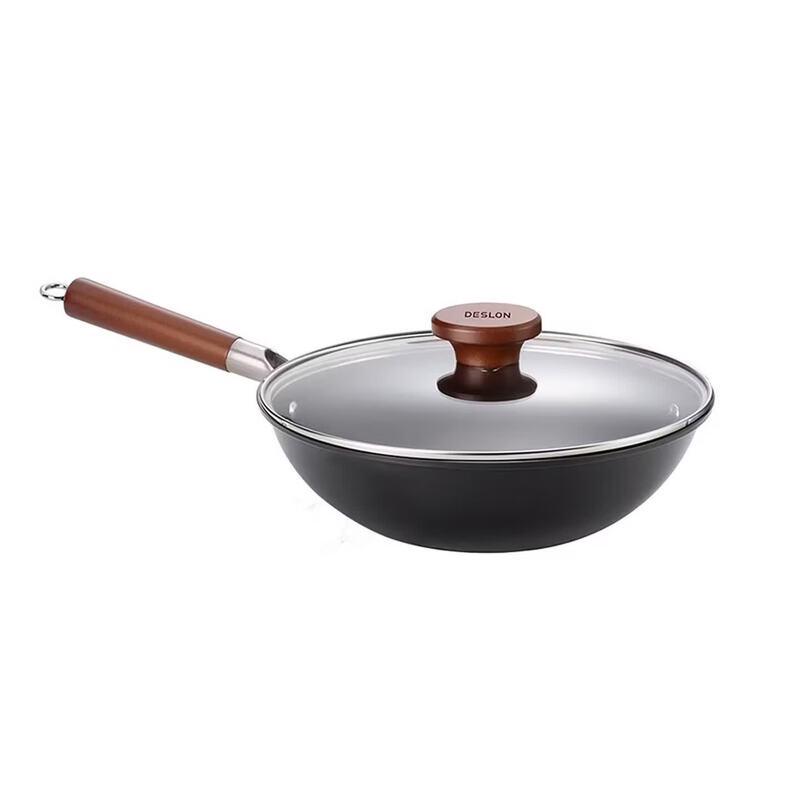 DESLON Non-Coated Fine Iron Wok