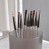 9Pcs UV Gel Acrylic Nail Brush Set, Nail Tips Extension Nail Brushes 3D Carving Manicure Salon Tools