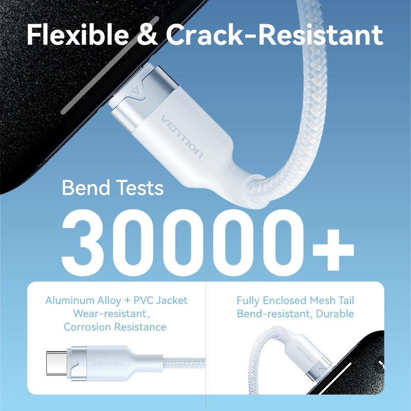 Кабель Vention USB Type C PD 27 Вт для iPhone 15 14 13 12 Pro X 8 — фото 8