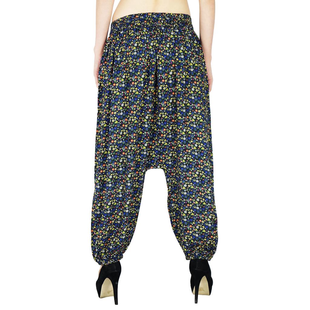 Phagun Rayon Printed Harem Indian Pants Casual Hippie Baggy Women