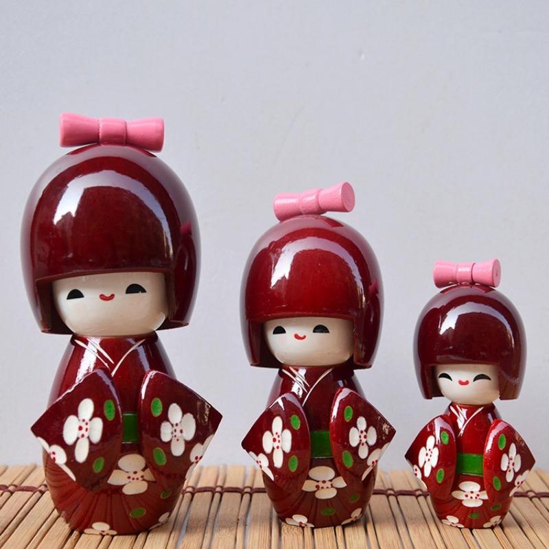 Japanese Kimono Doll Puppet Japanese Style Small Colorful Doll Model Small Ornament Little Colorful Kids Children's Toys Gifts