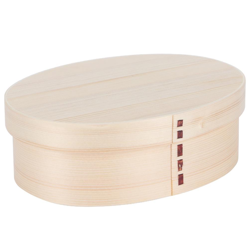 Durable 3 Compartment Wooden Bento Box Wooden Material Lunch Box Container Snack Organizer Box For Workers