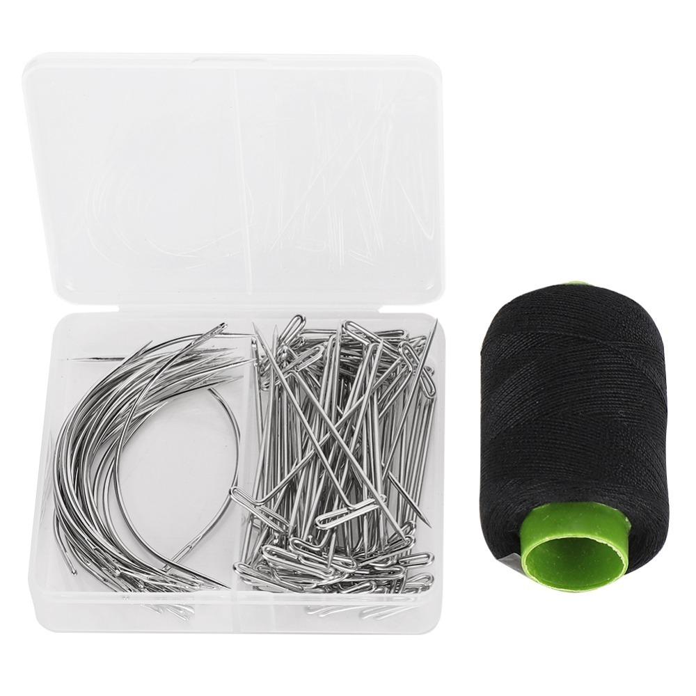 71pcs Plated Steel Wire C Curved Needles Set Handmade Leather Craft Needles For Leather Craft
