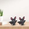 3D Printed Bat Figurine Bat Sculpture Collectible Upside Handmade Gothic Down Bat Decoration