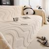 Plush Non-Slip Cat-Scratch-Proof Sofa Cover for Autumn/Winter