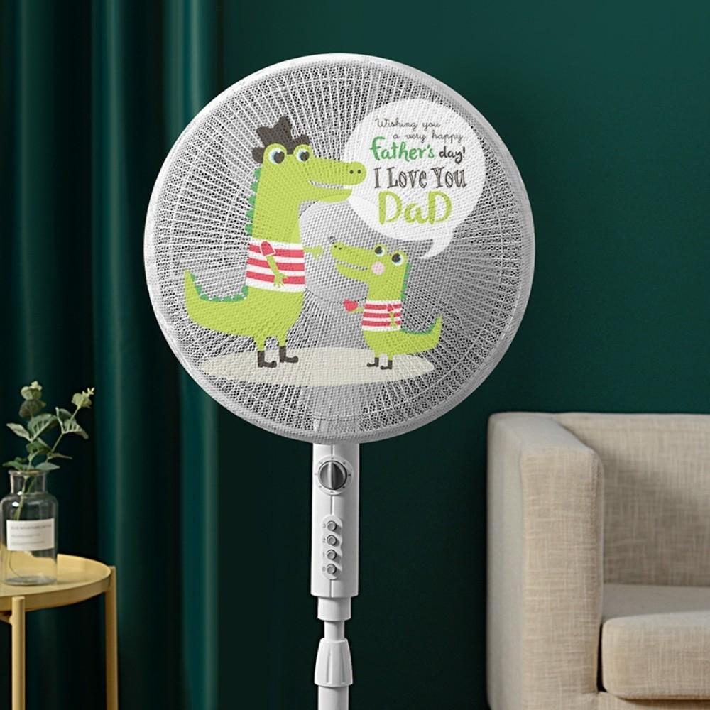 

Breathable Fan Safety Protective Mesh Drawstring Electric Fan Dust Cover Mesh Fan Cover Summer C