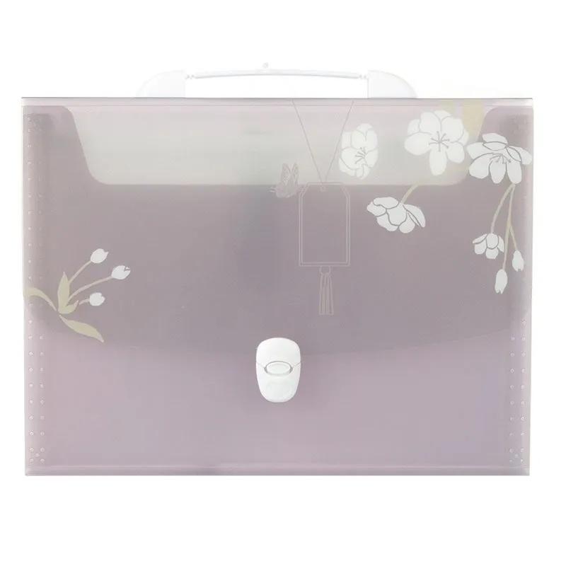 

A4 large capacity file bag, office storage bag,multi-layer folder, student hand-held organizer,