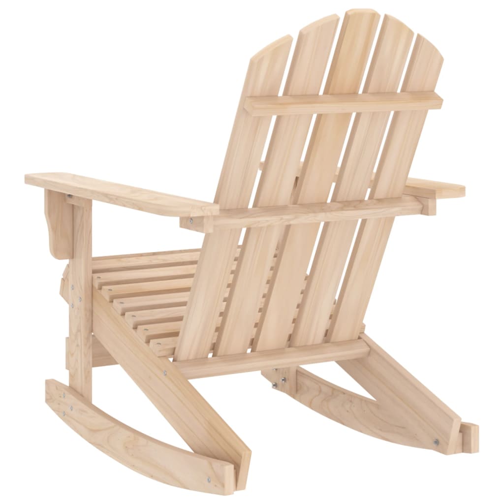 Vidaxl Garden Adirondack Rocking Chair, Solid Fir Wood
