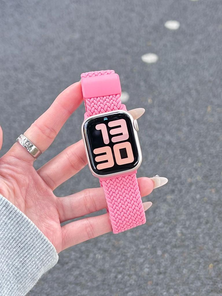 For Applewatch10 Apple Watch iwatch9876se Nylon Braided Magnetic Buckle Strap Sport