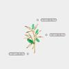 Bo Xin Yun Elegant Bamboo Brooch with Zircon Green Chalcedony - High-end Chinese Style Corsage Pin Accessory.
