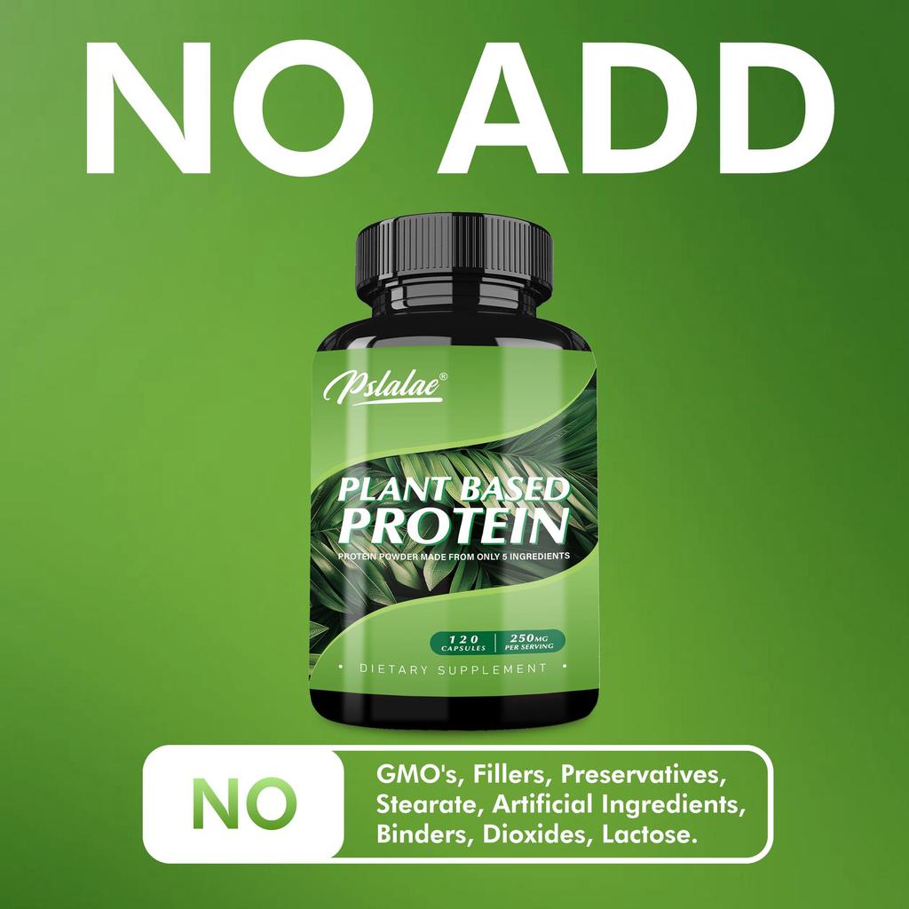 Plant protein capsules, aid digestion, 3080 mg, antioxidant, vitamins, suitable for both men and women.