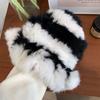 Women’s Hat Rabbit Fur Hat - Autumn Winter Warm Thickened Cold-proof Plush Bucket Hat