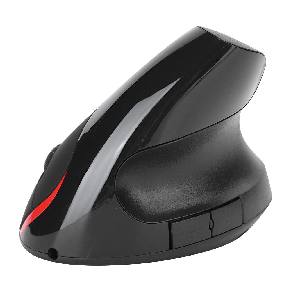 Vertical Mouse Black Wireless Office Gaming Rechargeable Computer Accessories HH‑111