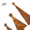 Comfortable Garden Accents 3 Pcs Christmas Tree Metal Ornament Set, Star-Topped Yard Decorations, Rustproof Durable Ornaments Lightweight Holiday