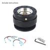 Aluminum Car Auto Steering Wheel Quick Release Hub Adapter Snap Off Boss Kit Car Accessories With Logo or Not Logo