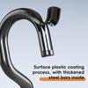 2PCS Upgraded Strength Training Assistance Hooks With Wrist Guards Wear-Resistant Anti-Slip Grip Strength Hooks Fitness Equipment