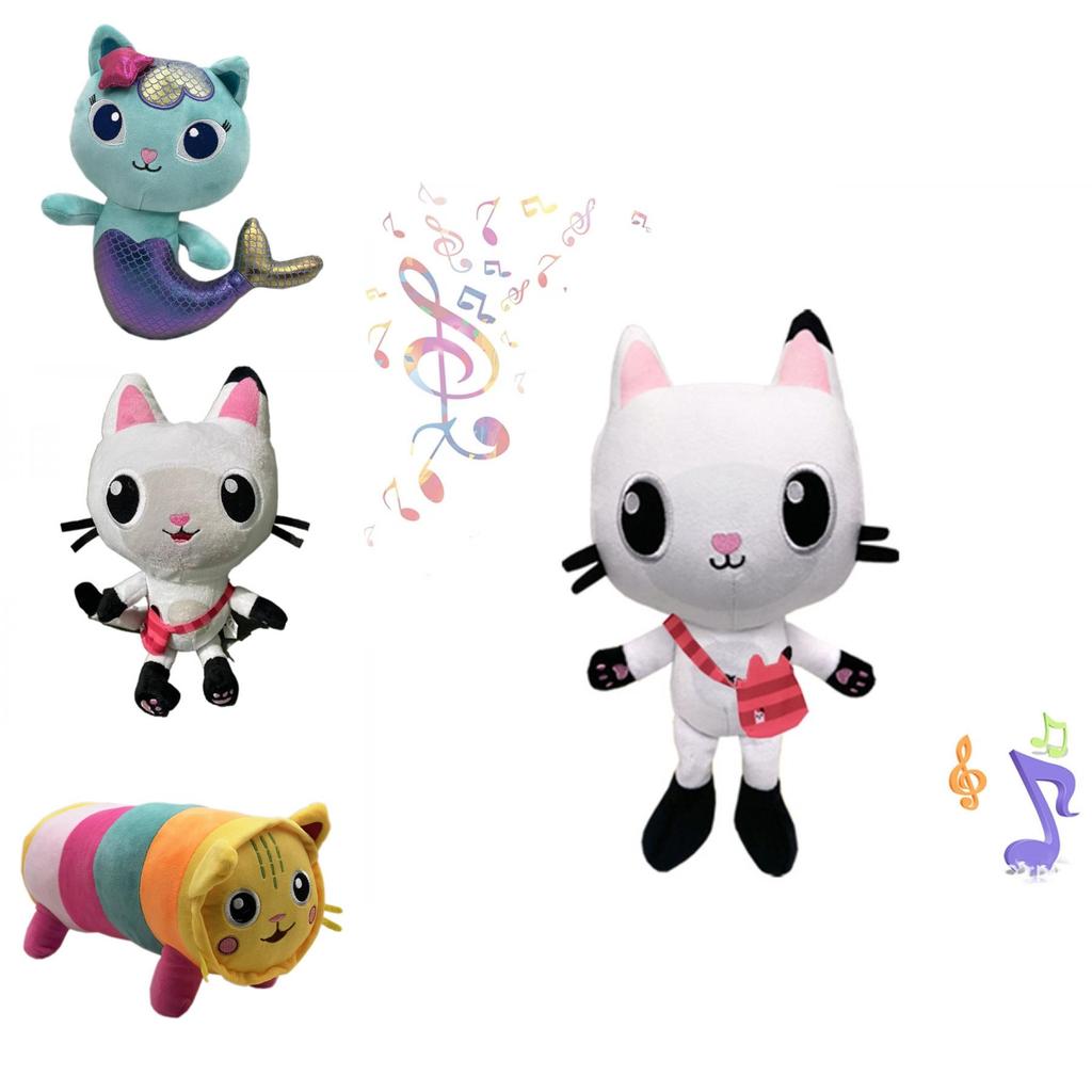 Casa de Păpuși a lui Gabby Pluș Desen Animat Pisică Umplută Păpușă de Pluș Cadouri de Crăciun pentru Copii