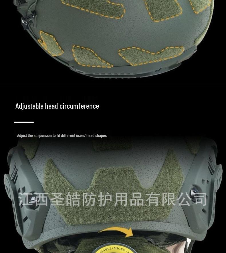 SF Tactical Fiberglass High-Cut Explosion-Proof Helmet with Wendy Suspension Liner