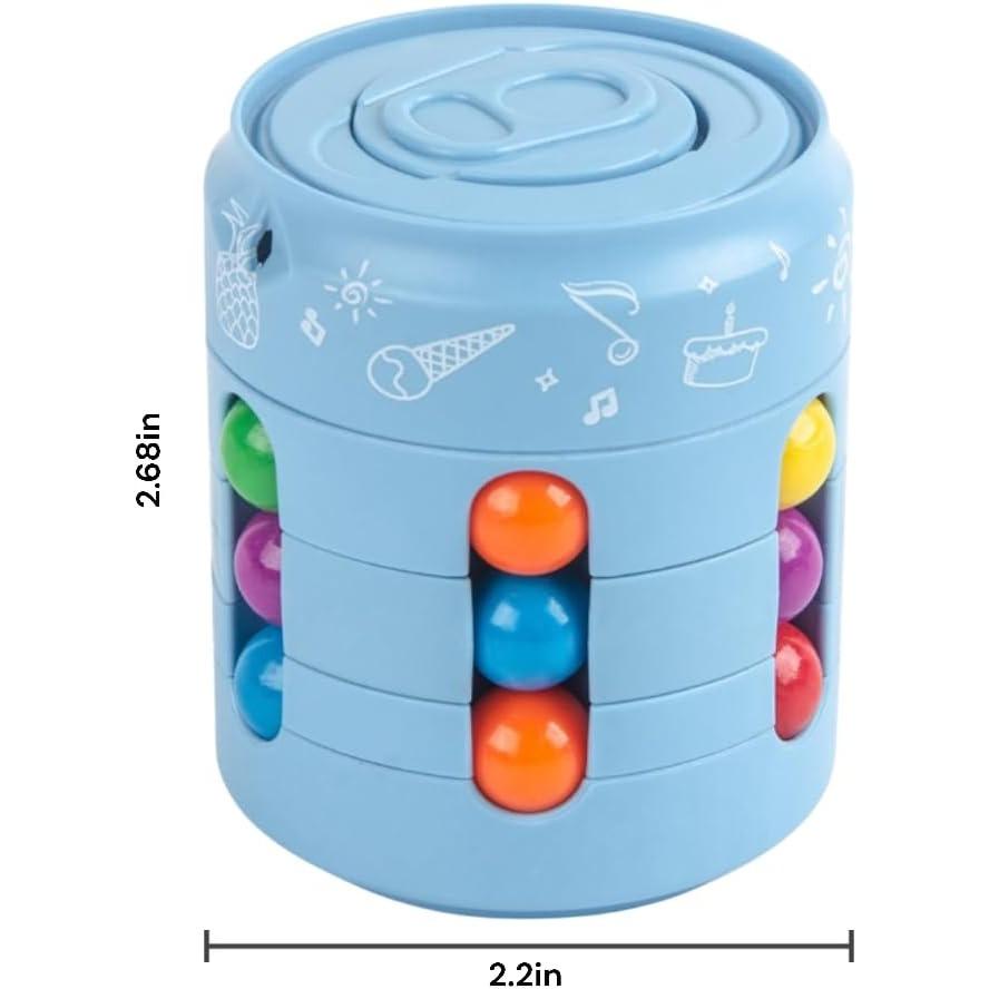 Magic Beans Cube Rotating Puzzle Fidget Toys, Stress Reduction Toys Fingertip Gyro, Fidget Spinner for Adult Anxiety Relief Therapy