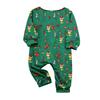Family Matching Christmas Print Pajama Set, Round Neck Long Sleeve and Long Pants Loungewear for Holiday