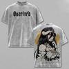 Anime Overlord Albedo T Shirt Men Clothing Harajuku Vintage Washed T-shirt Fashion Oversized High Quality Cotton Tees Clothes