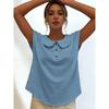 Summer Solid Color Short Sleeve Lapel Button Women's Shirt Blouse, European & American Style Crossbody Women's Top for JOOM Leisure